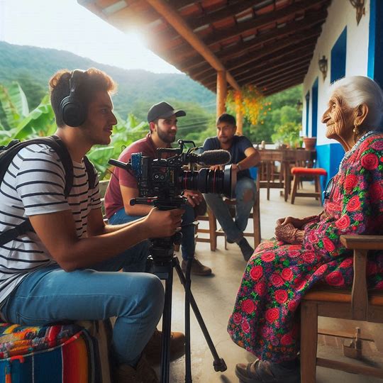 Leadership and Loneliness - lady being interviewed